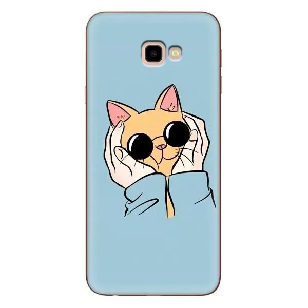Чехол с принтом «Котик в очках» для Samsung Galaxy J4 Plus (J4+, J415)