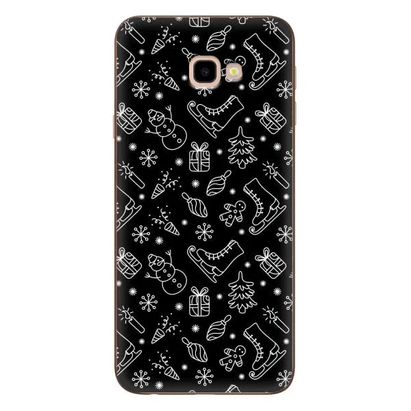 Чехол с принтом «Новогодний фон» для Samsung Galaxy J4 Plus (J4+, J415)