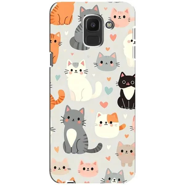 Чехол с принтом «Коллаж котов» для Samsung Galaxy J6 2018 (J600F)