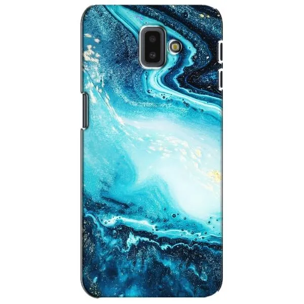 Чехол с принтом «Голубой мрамор» для Samsung Galaxy J6 Plus 2018 (J610)