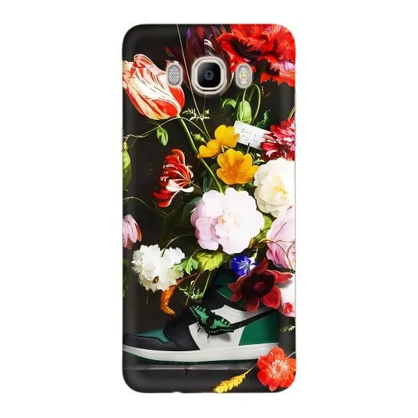Чехол с принтом «Nike цветы» для Samsung Galaxy J7 2016 (J710, J7108)