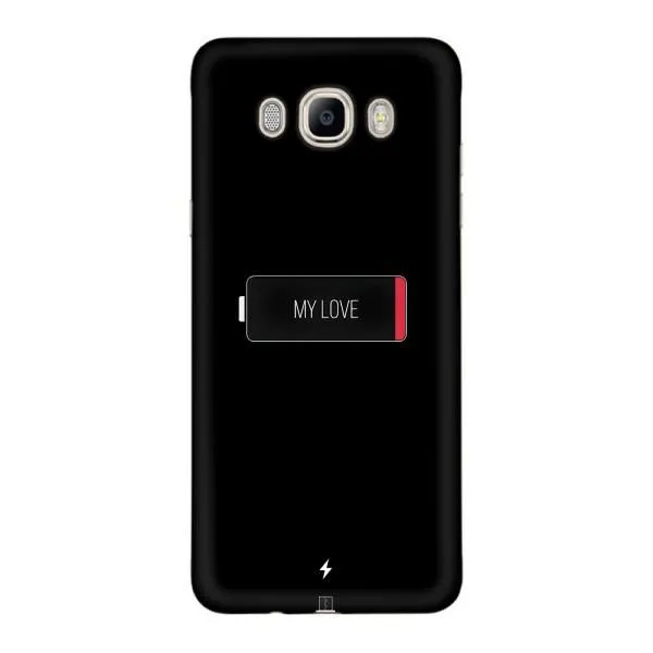 Чехол с принтом «Love battery» для Samsung Galaxy J7 2016 (J710, J7108)