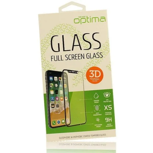 Захисне загартоване скло Optima Premium 3D повноекранне для Samsung Galaxy J8-2018 — Білий — фото 1