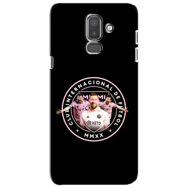 Чехол с принтом «Месси в лого» для Samsung Galaxy J8 2018 (J810)