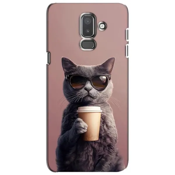 Чохол з принтом «Кіт з кавою» для Samsung Galaxy J8 2018 (J810) Чохол з принтом «Кіт з кавою» для Samsung Galaxy J8 2018 (J810)