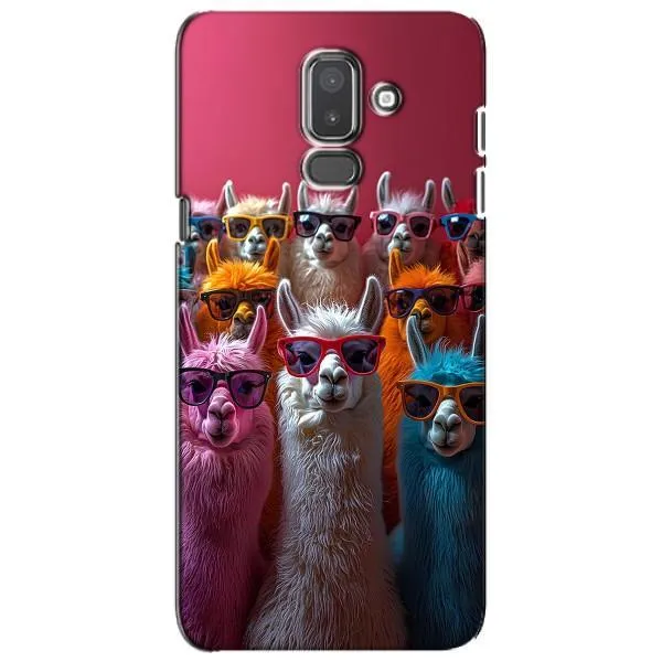 Чохол з принтом «Лами в окулярах» для Samsung Galaxy J8 2018 (J810) Чохол з принтом «Лами в окулярах» для Samsung Galaxy J8 2018 (J810)