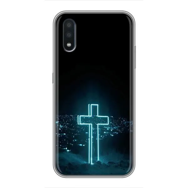 Чехол с принтом «Крест и город» для Samsung Galaxy M01 (M015)
