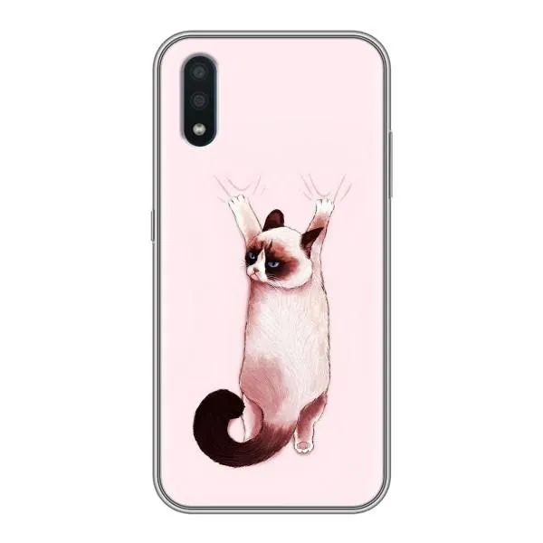 Чехол с принтом «Котик падает» для Samsung Galaxy M01 (M015)
