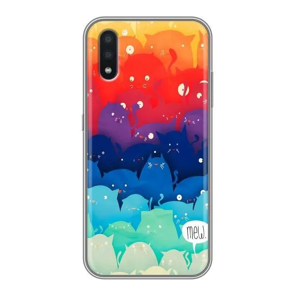 Чехол с принтом «Mew» для Samsung Galaxy M01 (M015)