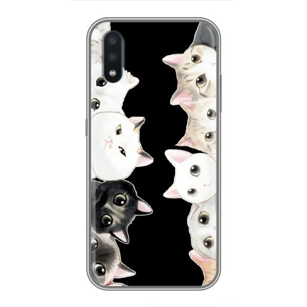 Чехол с принтом «Взгляд котов» для Samsung Galaxy M01 (M015)