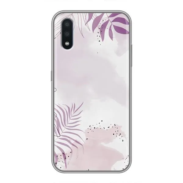 Чехол с принтом «Фиолетовые листья» для Samsung Galaxy M01 (M015)