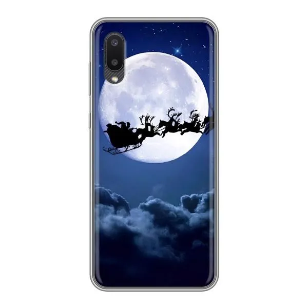 Чехол с принтом «Санта - луна» для Samsung Galaxy M02 (M022)