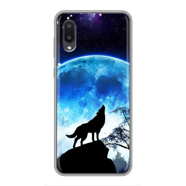 Чехол с принтом «Волк на луну» для Samsung Galaxy M02 (M022)