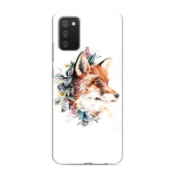 Чехол с принтом «Лисичка в цветочках» для Samsung Galaxy M02s