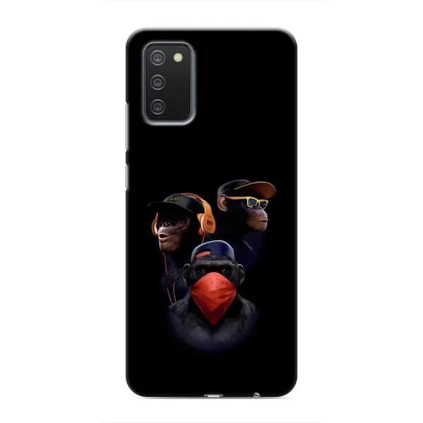 Чехол с принтом «Три обезьяны» для Samsung Galaxy M02s Чехол с принтом «Три обезьяны» для Samsung Galaxy M02s
