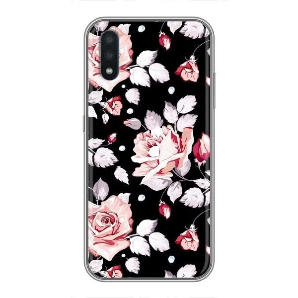 Чохол з принтом «Квіти на чорному» для Samsung Galaxy M10 (M105)