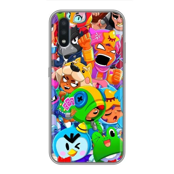 Чехол с принтом «герои Бравл Старс» для Samsung Galaxy M10 (M105)