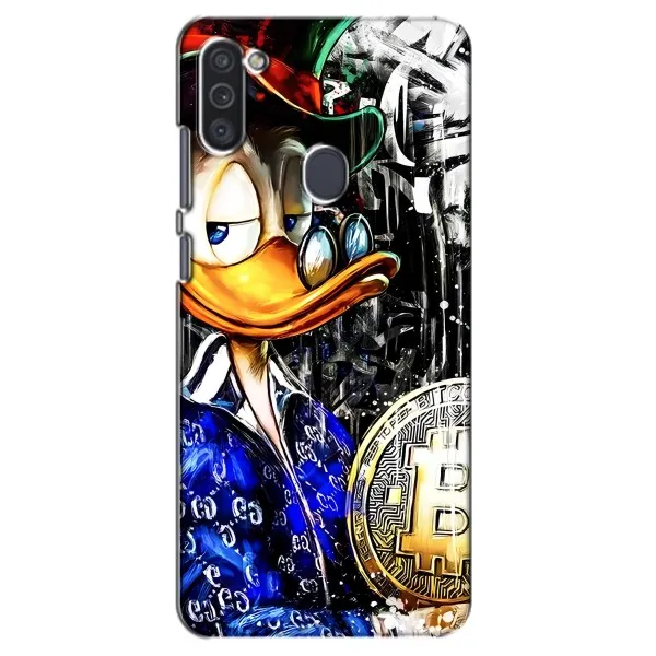 Чехол с принтом «Биткойн Скрудж» для Samsung Galaxy M11