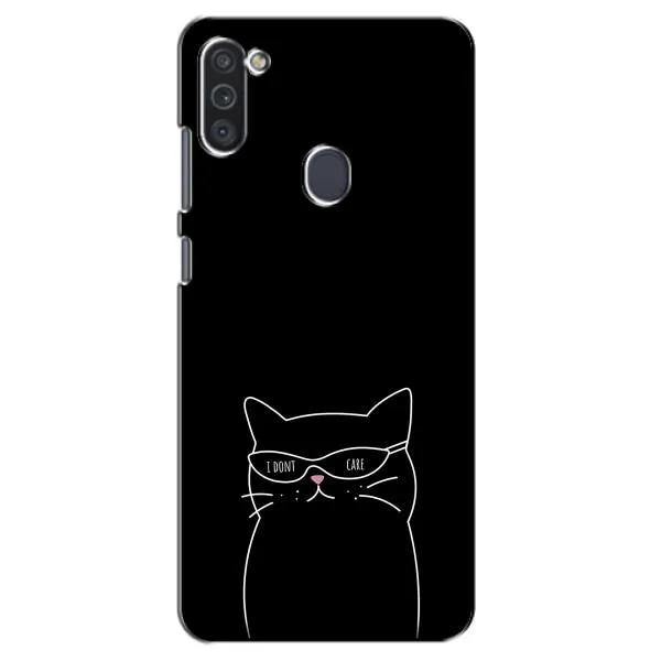 Чехол с принтом «Равнодушный кот» для Samsung Galaxy M11