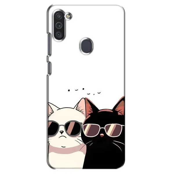 Чехол с принтом «Коты в очках» для Samsung Galaxy M11