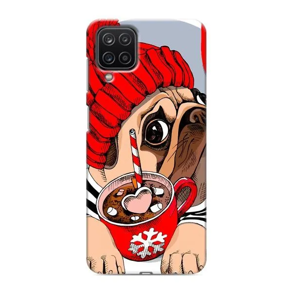 Чохол з принтом «Песик в шапці» для Samsung Galaxy M12