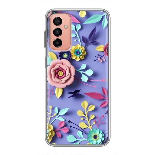 Чехол с принтом «Цветочный дизайн» для Samsung Galaxy M13