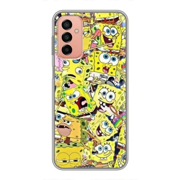 Чехол с принтом «Эмоции Спанч Боба» для Samsung Galaxy M13 Чехол с принтом «Эмоции Спанч Боба» для Samsung Galaxy M13