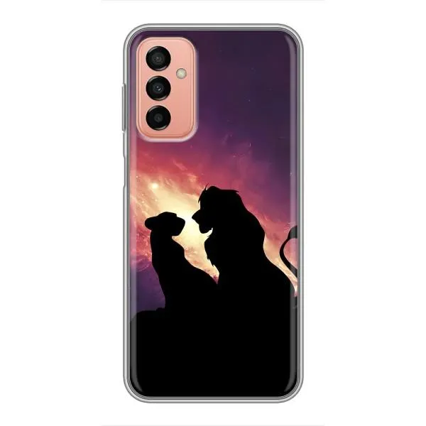 Чехол с принтом «Силуэт Симба и Налу» для Samsung Galaxy M13