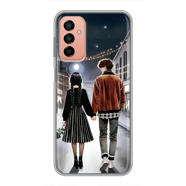 Чехол с принтом «Уэнздей и Тайлер» для Samsung Galaxy M13