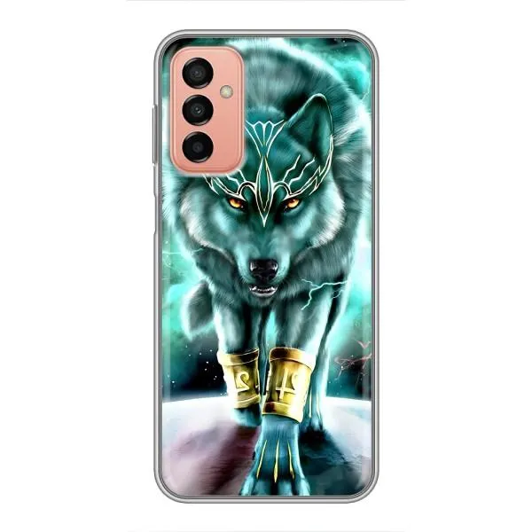 Чехол с принтом «Яркий волк» для Samsung Galaxy M13