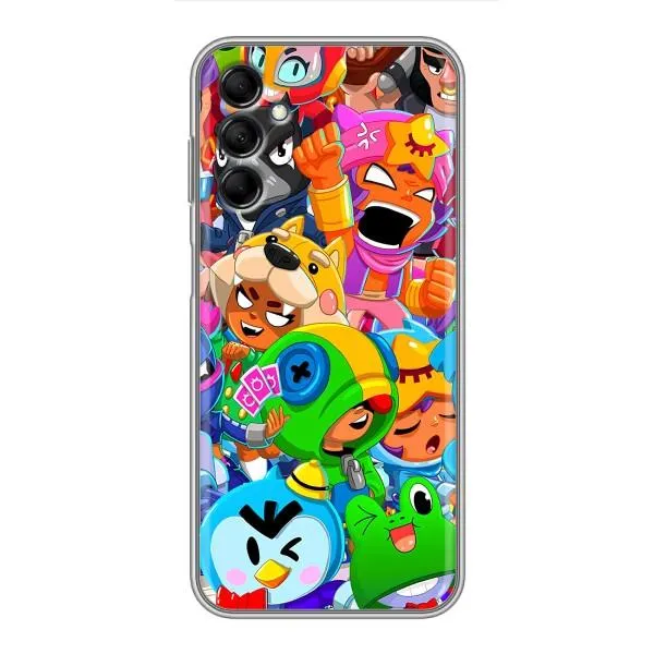 Чехол с принтом «герои Бравл Старс» для Samsung Galaxy M14 5g (M146)
