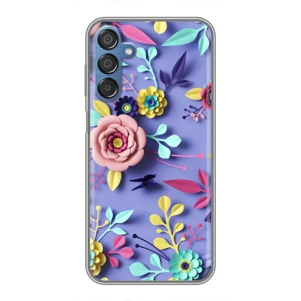 Чехол с принтом «Цветочный дизайн» для Samsung Galaxy M15 (M156)