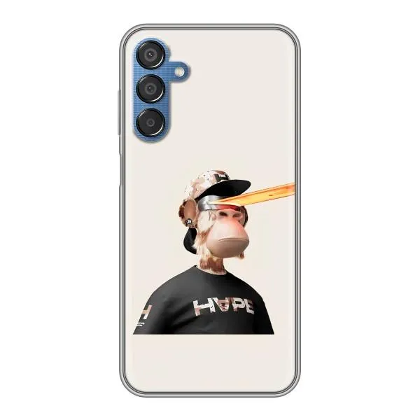 Чехол с принтом «обезьяна NFT в очках» для Samsung Galaxy M15 (M156)