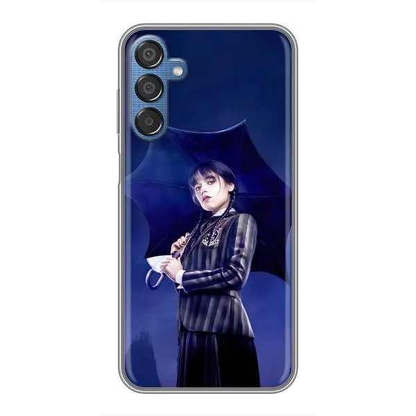 Чехол с принтом «Уэнздей с зонтом» для Samsung Galaxy M15 (M156)