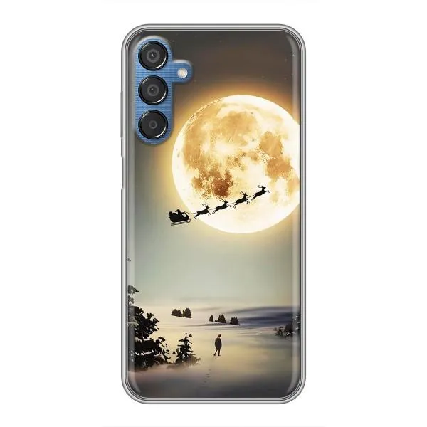 Чехол с принтом «Санта на луне» для Samsung Galaxy M15 (M156) Чехол с принтом «Санта на луне» для Samsung Galaxy M15 (M156)
