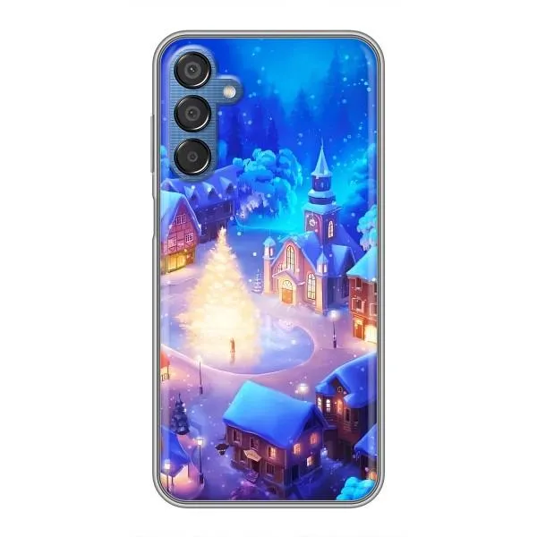 Чехол с принтом «Рождественский город» для Samsung Galaxy M15 (M156)
