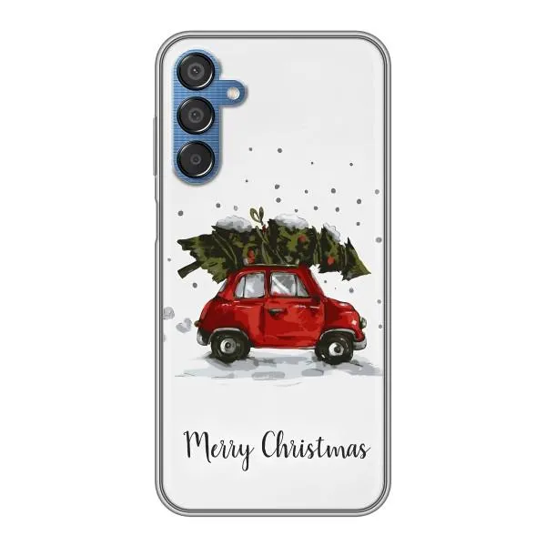 Чехол с принтом «Машина с елкой» для Samsung Galaxy M15 (M156)