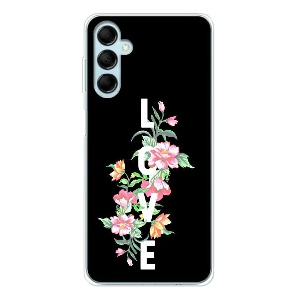 Чехол с принтом «Цветы LOVE» для Samsung Galaxy M16