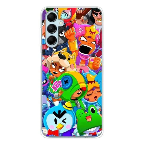 Чехол с принтом «герои Бравл Старс» для Samsung Galaxy M16