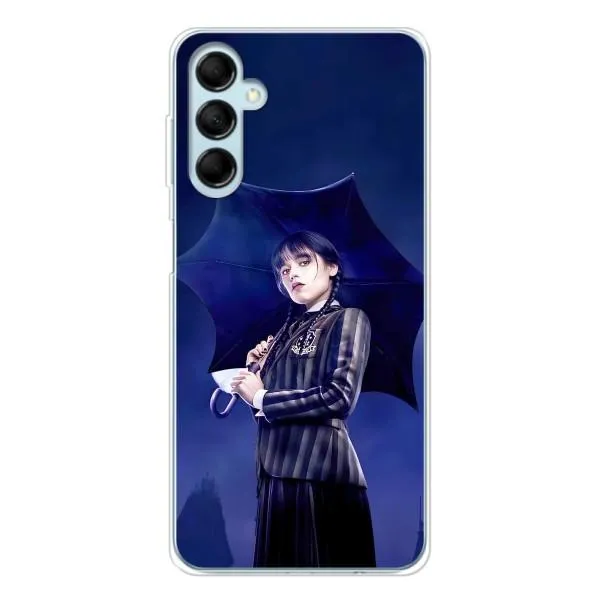 Чехол с принтом «Уэнздей с зонтом» для Samsung Galaxy M16 Чехол с принтом «Уэнздей с зонтом» для Samsung Galaxy M16