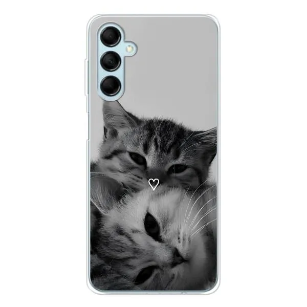 Чохол з принтом «Пара котів» для Samsung Galaxy M16