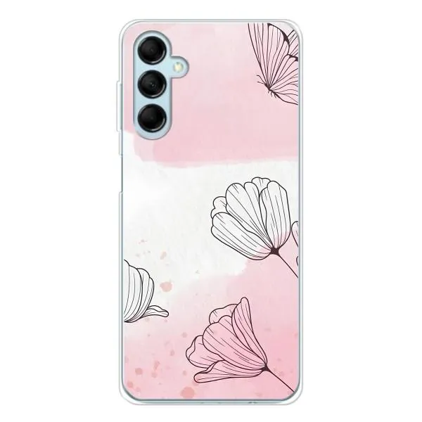 Чехол с принтом «Розовые цветы» для Samsung Galaxy M16