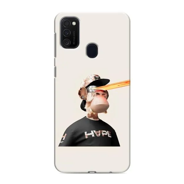 Чехол с принтом «обезьяна NFT в очках» для Samsung Galaxy M21