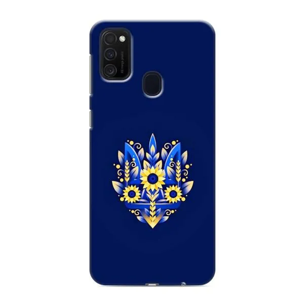 Чехол с принтом «Цветочный Герб» для Samsung Galaxy M21