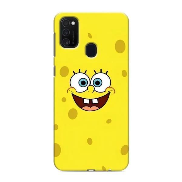 Чехол с принтом «Мордашка Спанч Боба» для Samsung Galaxy M21 Чехол с принтом «Мордашка Спанч Боба» для Samsung Galaxy M21