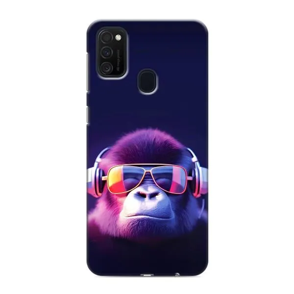 Чехол с принтом «Стильная обезьяна» для Samsung Galaxy M21