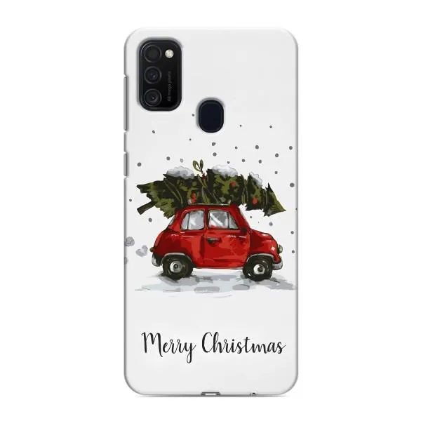 Чехол с принтом «Машина с елкой» для Samsung Galaxy M21