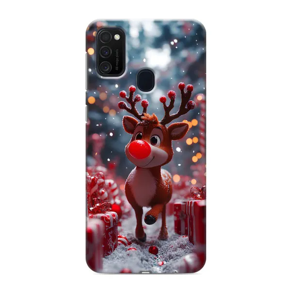 Чехол с принтом «Олень среди подарков» для Samsung Galaxy M21