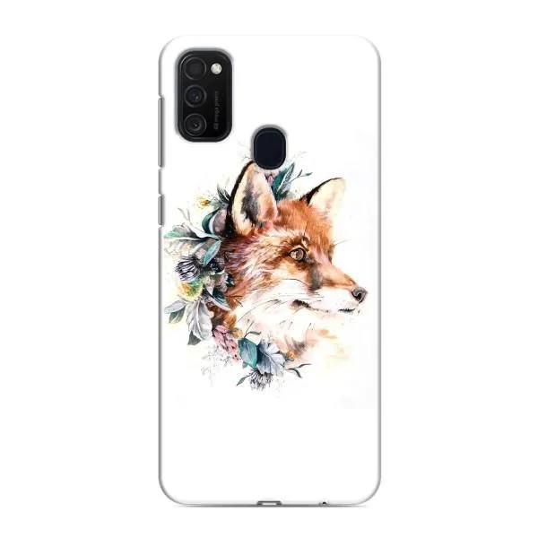 Чехол с принтом «Лисичка в цветочках» для Samsung Galaxy M21s