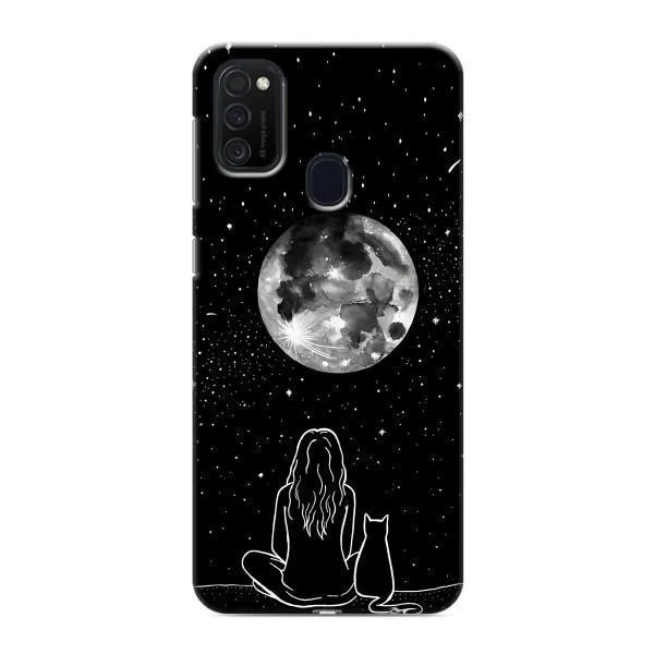 Чехол с принтом «Девушка с котом» для Samsung Galaxy M21s Чехол с принтом «Девушка с котом» для Samsung Galaxy M21s